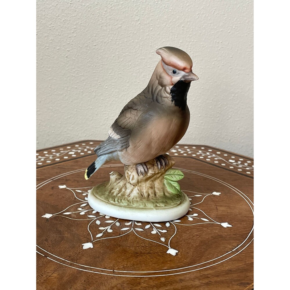 Vintage Lefton Bird Figurine ‘Waxwing’ KW 6609